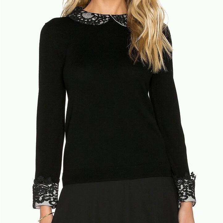 Alice + Olivia Lynda Sweater Black